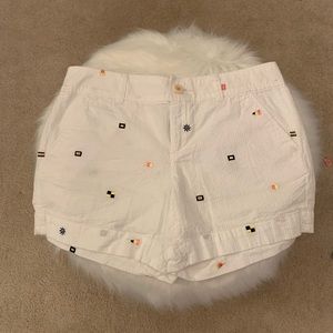 Lilly Pulitzer White Embroidered Shorts